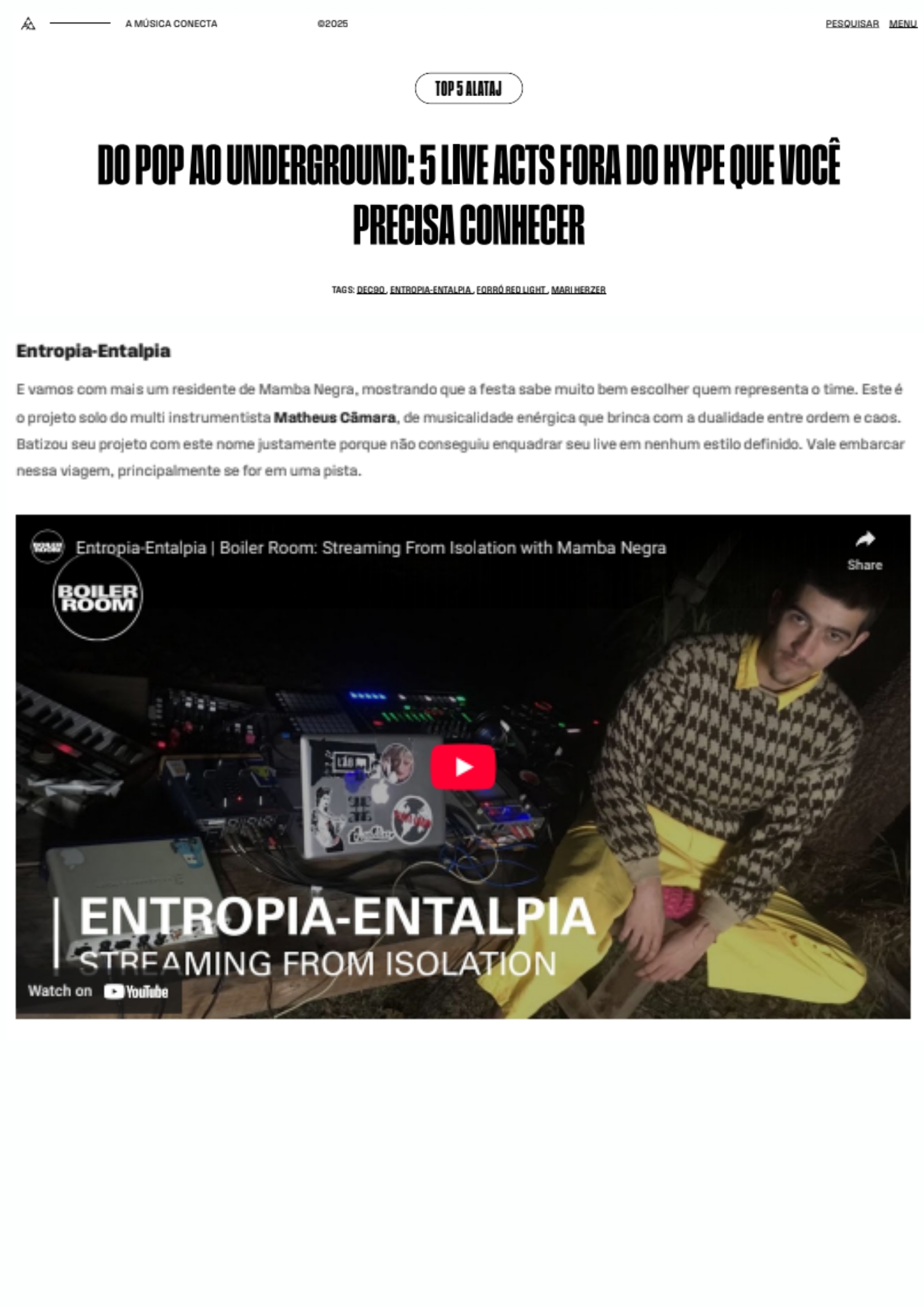 Entropia Liveset